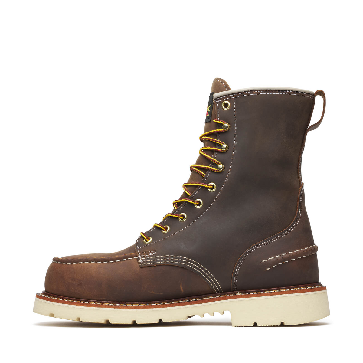 1957 Series 8" Crazy Horse Steel Toe Work Boot With White Wedge