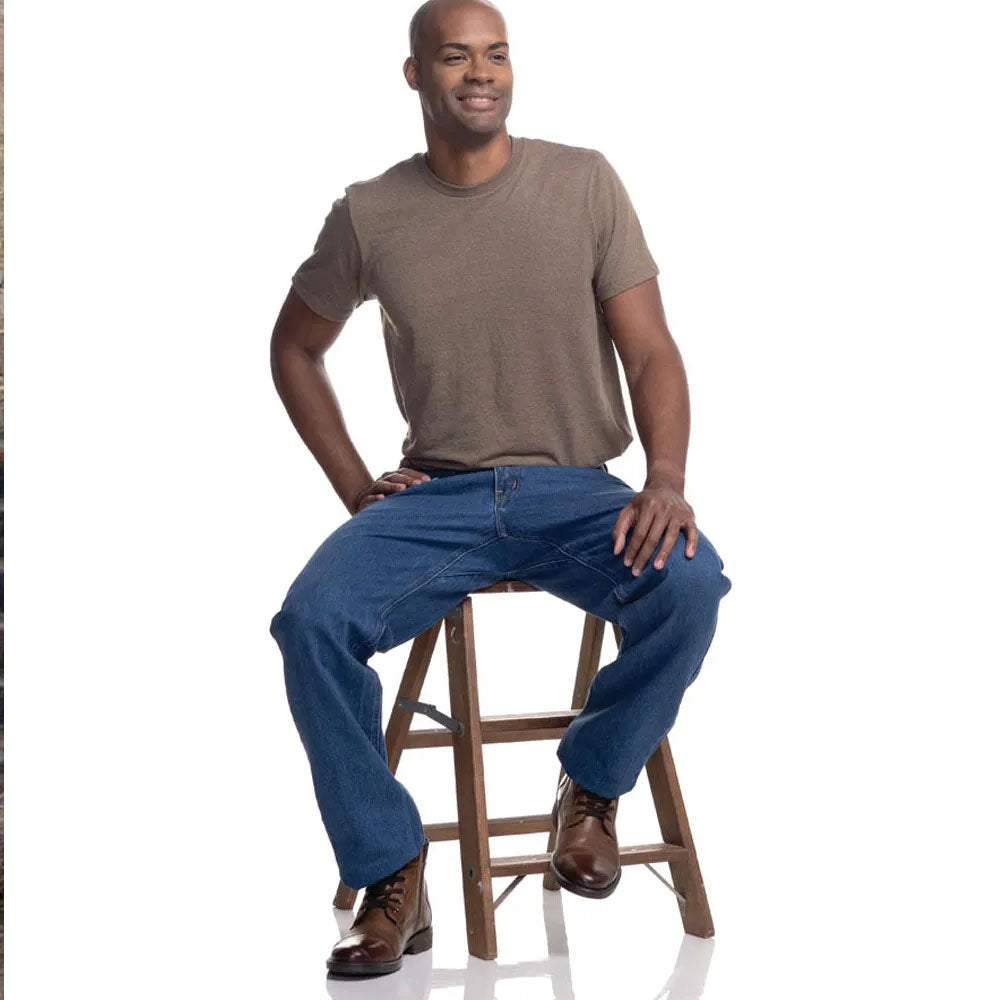 America250 100% Cotton Relaxed Fit Jeans w/ Gusset