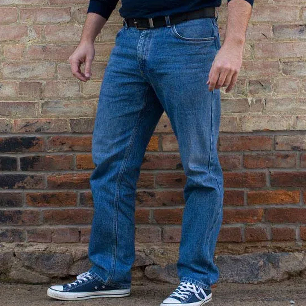 America250 100% Cotton Relaxed Fit Jeans w/ Gusset