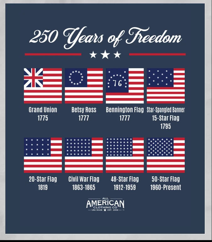 Heavyweight 250 Years of Freedom T-Shirt *Tall